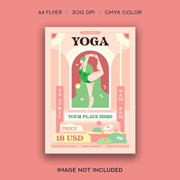 Yoga class flyer