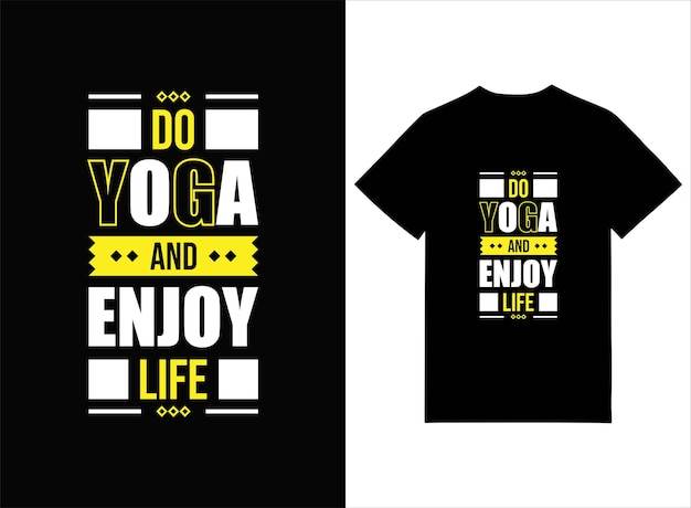 ヨガをして人生を楽しむ プリントレイディのTシャツデザイン