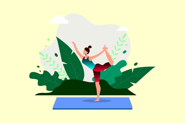 yoga in de lotushouding Yoga oefening fitness therapie gezond
