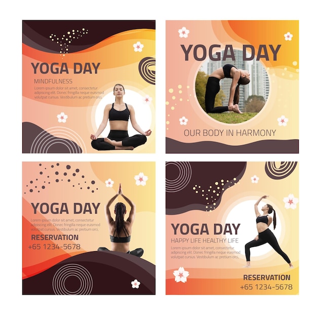 Yoga Instagram-berichten