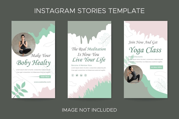 Yoga Instagram stories collection