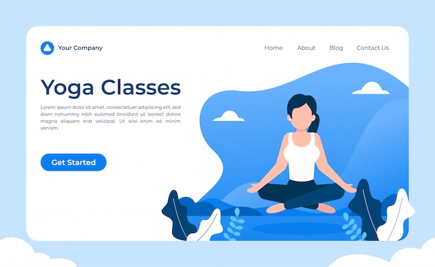 Yoga landing page