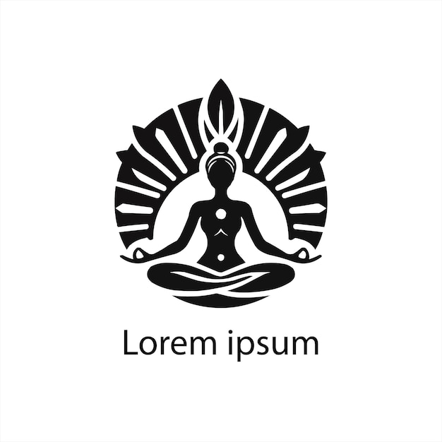 Vettore un logo di yoga per il marchio