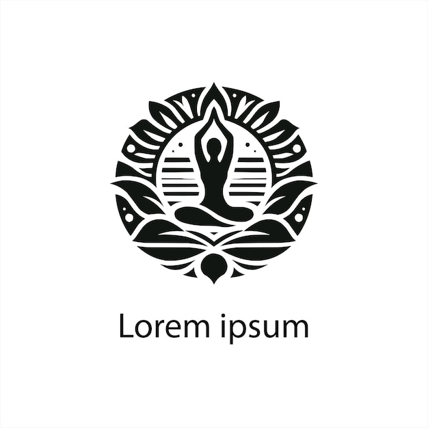 дизайн логотипа йоги для бренда