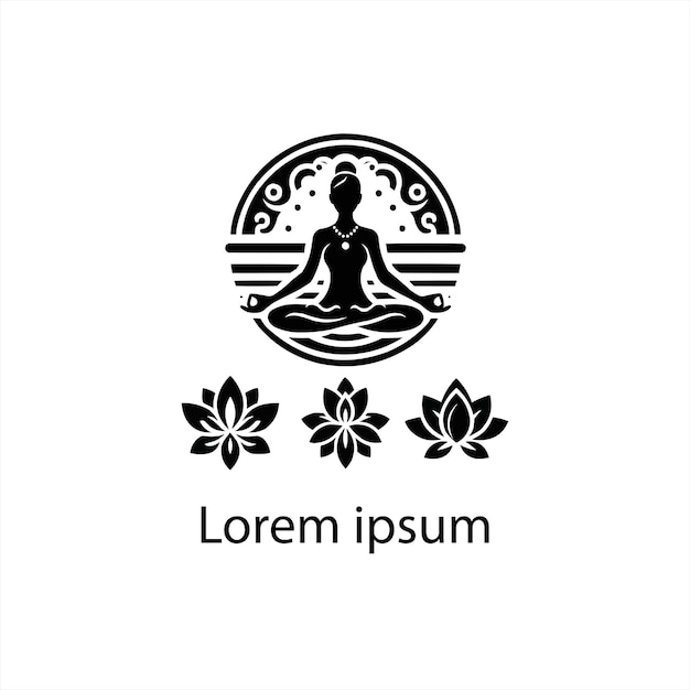 a yoga logo design for brand