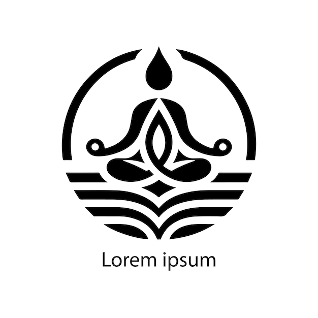 A yoga logo design