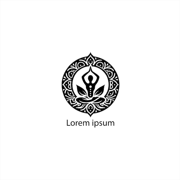 a yoga logo desing