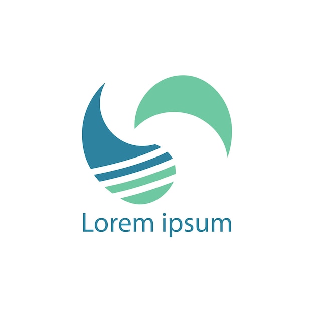 평평한 디자인의 나뭇잎으로 장식된 명상 기호가 있는 요가 로고 건강한 라이프스타일 로고