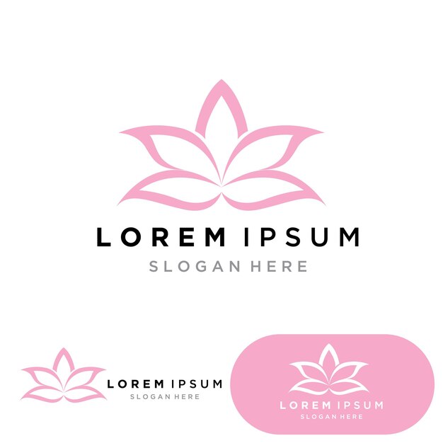 Yoga logo ontwerp voorraad menselijke meditatie in lotusbloem vectorillustratie