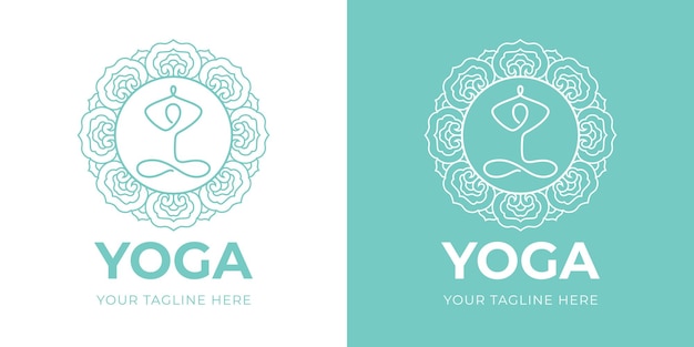 yoga logo template