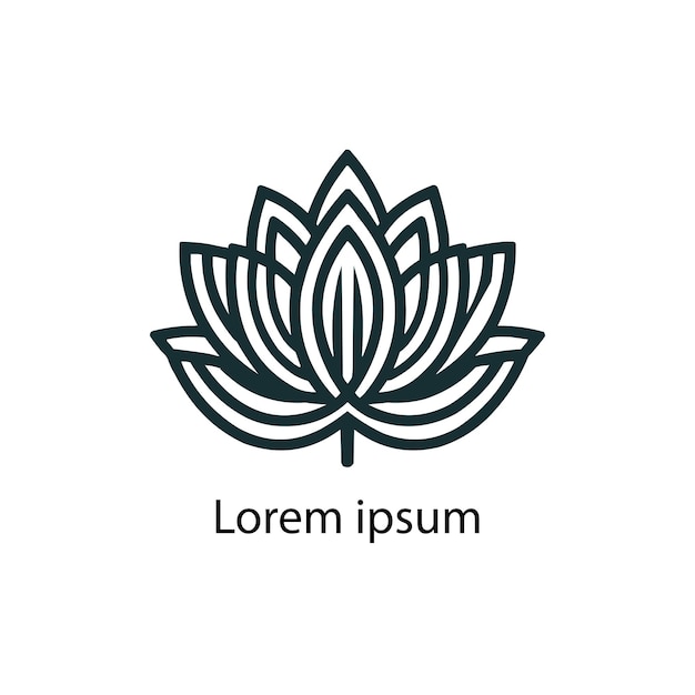 a yoga logo on white background