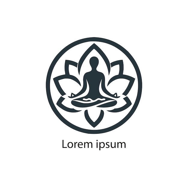yoga logo on white background