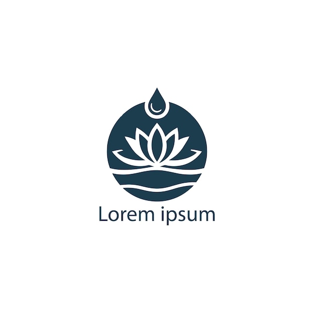 a yoga logo on white background