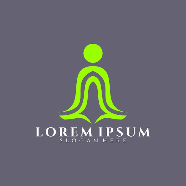 Yoga meditation logo