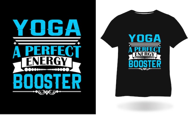 Yoga un design perfetto per la t-shirt con booster di energia