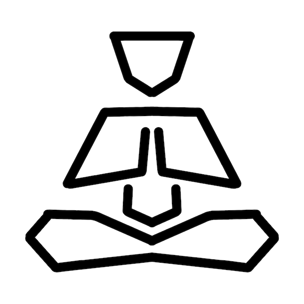 Vector yoga pose icon