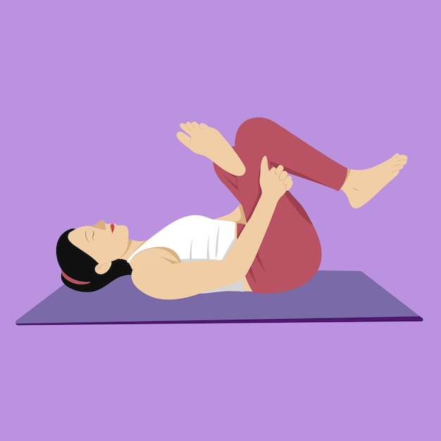 yoga pose reclined pigeon pose supta kapotasana
