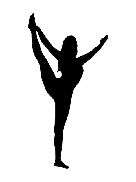 yoga pose silhouette