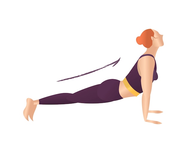 Vector yoga pose