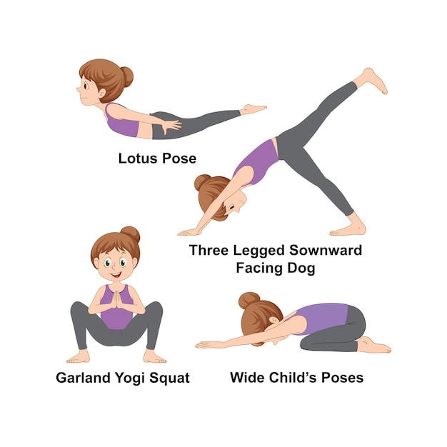 Yoga Poses Illustration