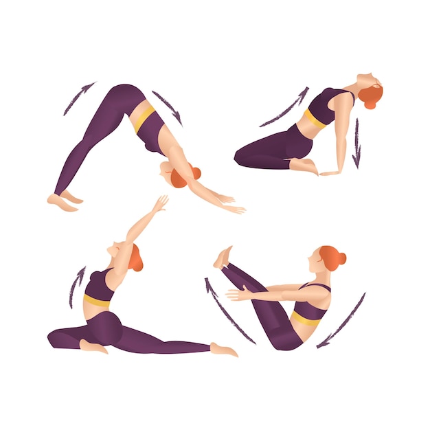 Yoga Poses Set