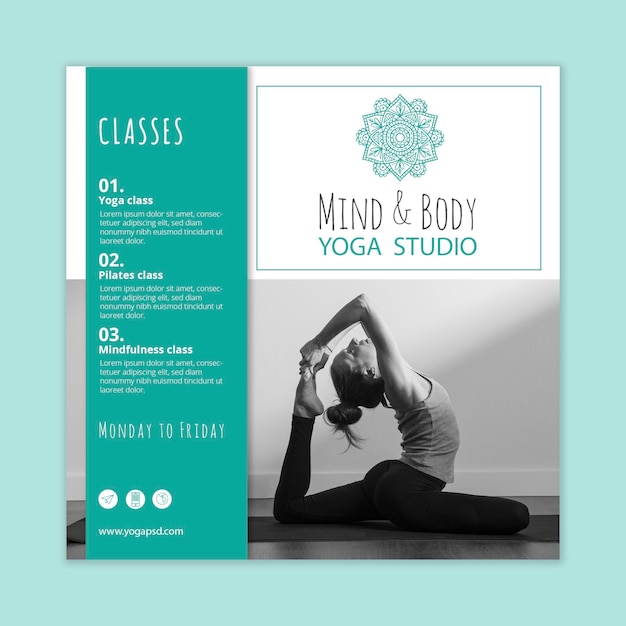 yoga practice squared flyer