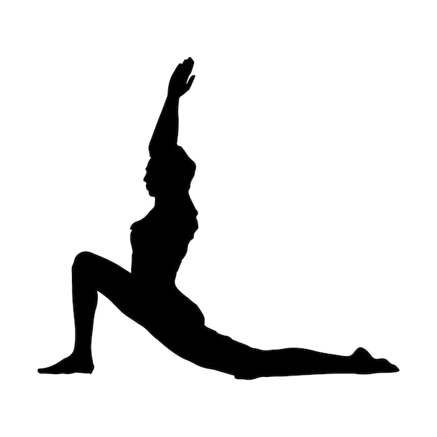 Premium Vector | Yoga silhouette vector