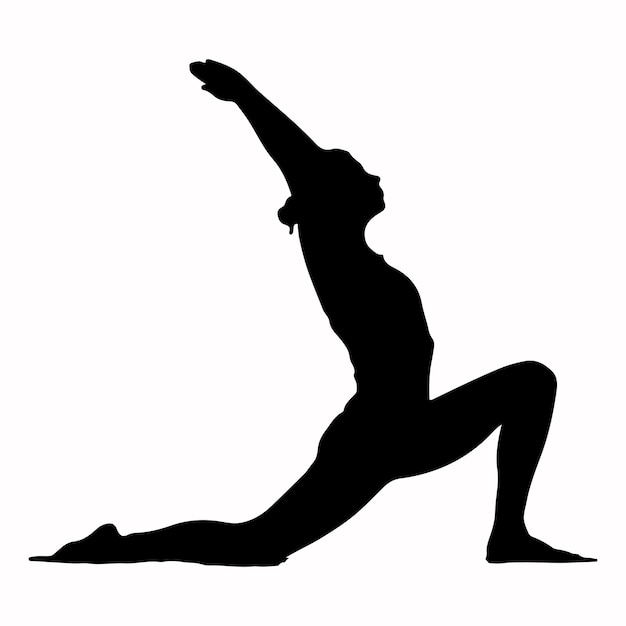 Premium Vector | Yoga silhouette vector