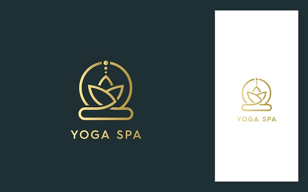 Yoga Spa moderne logo vector