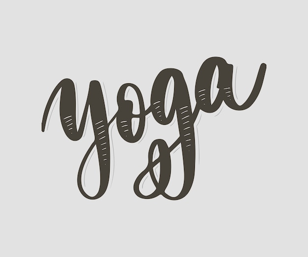 Vettore yoga studio concept logo design