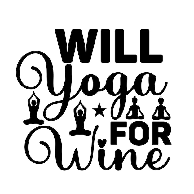 yoga SVG t-shirt ontwerp