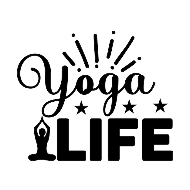 yoga SVG t-shirt ontwerp