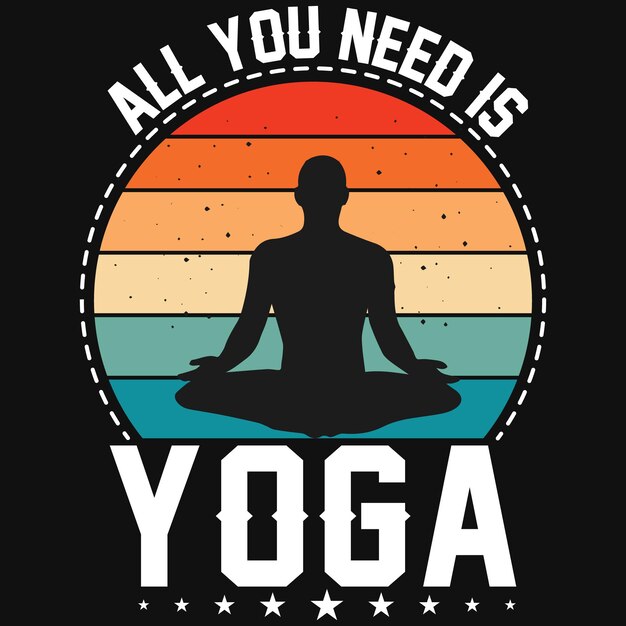 Yoga t-shirt ontwerp