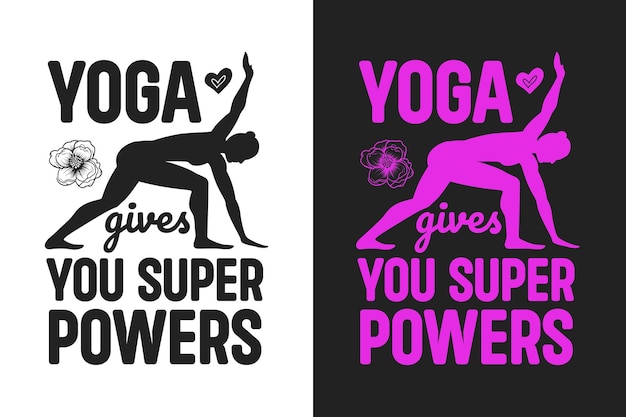 T-shirt e poster di yoga