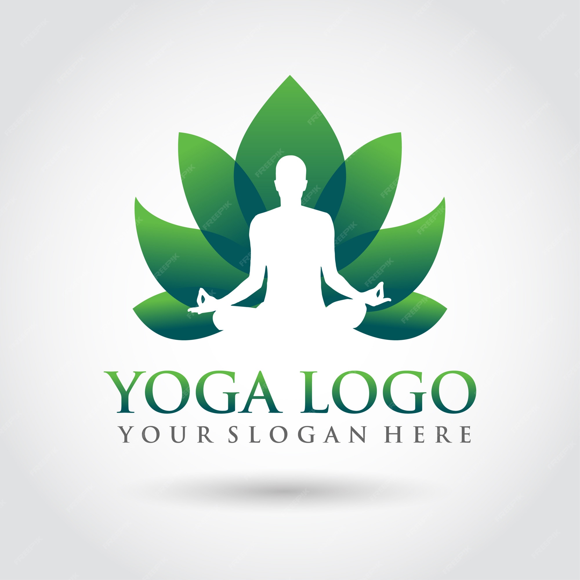 Premium Vector | Yoga template logo design. minimalist zen logo style