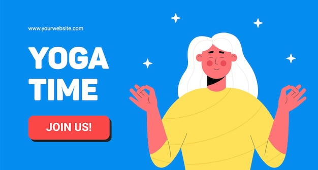 Yoga time web page template