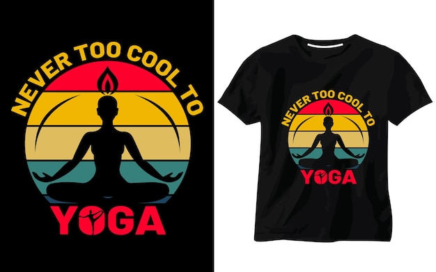 Yoga tshirt design