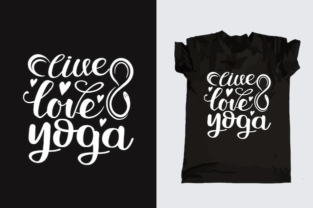 Yoga typography tshirt design international yoga day 21st June tshirts