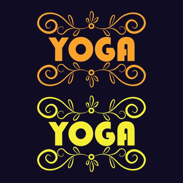 yoga typography tshirt design printready tshirt yoga tshirt design Yoga tshirt design vector