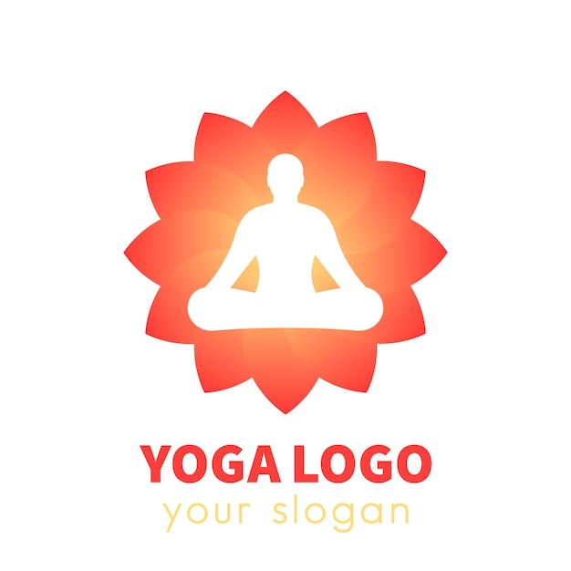 Logo vettoriale di yoga