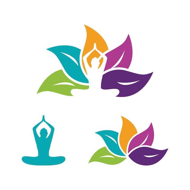 Yoga vector pictogram ontwerp illustratie sjabloon
