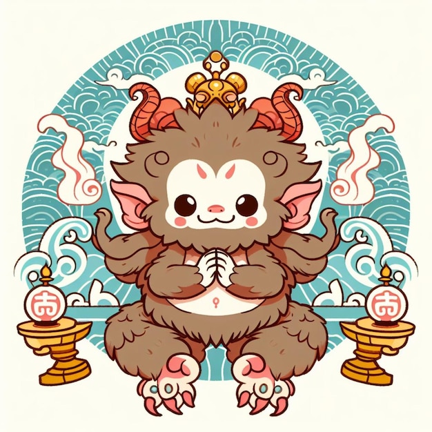 Yokai illustration childrens book style