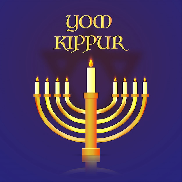 Banner o poster di yom kippur