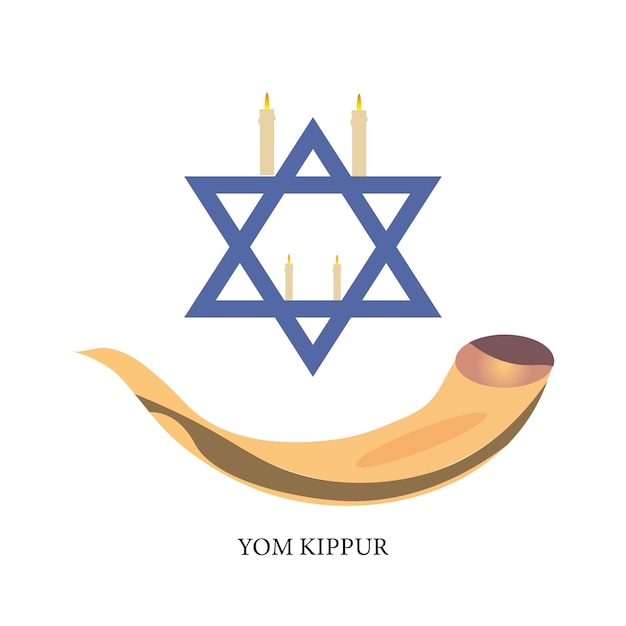 Yom Kippur festival vectorillustratie