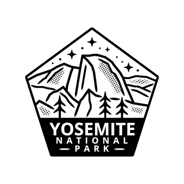 Adesivo del parco nazionale di yosemite