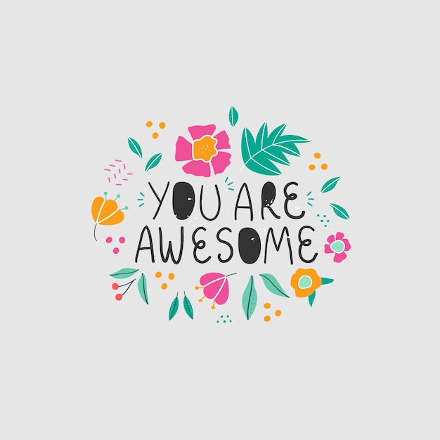 You are awesome print