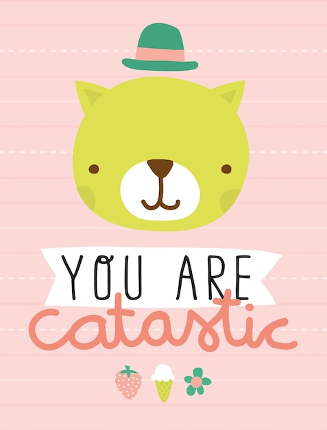 Vector you are catastic vector illustration