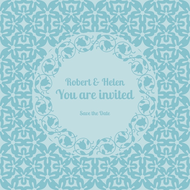 You are invited wedding card template