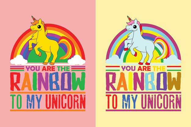 You Are The Rainbow To My Unicorn Unicorn Squad Animal Lover Shirt My Spirit Animal