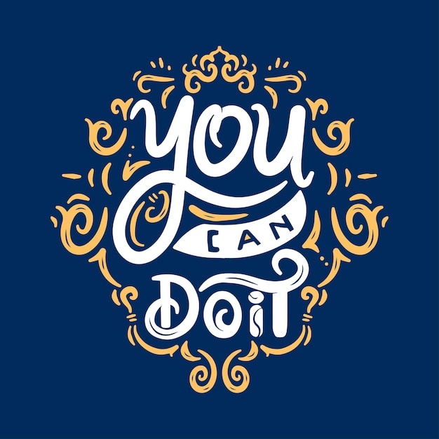 You can do it with hand lettering